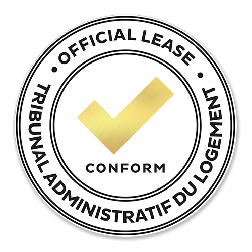 The CORPIQ electronic lease complies with the regulations of the Tribunal administratif du logement