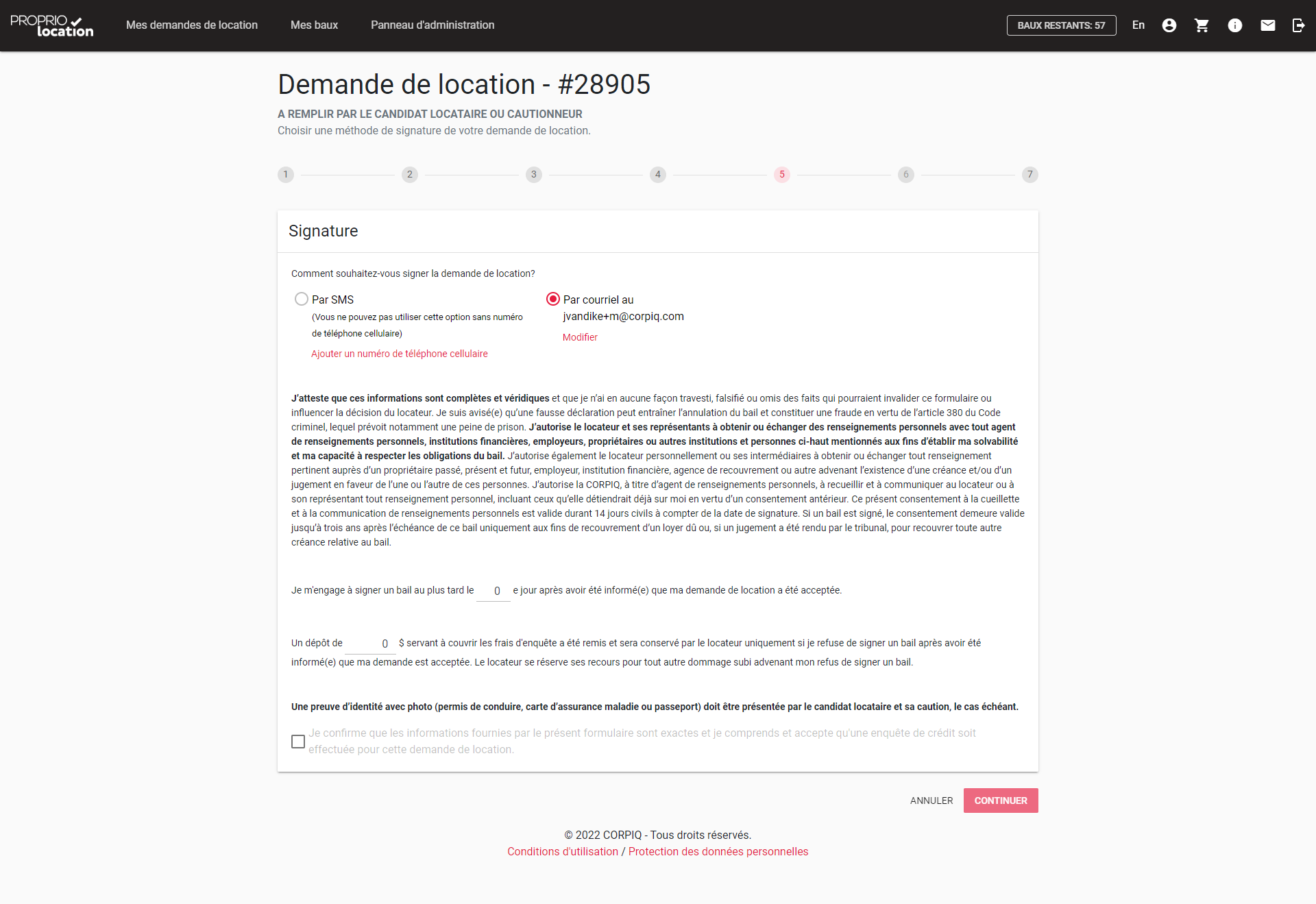 FAQ Demande de location - Proprio Location